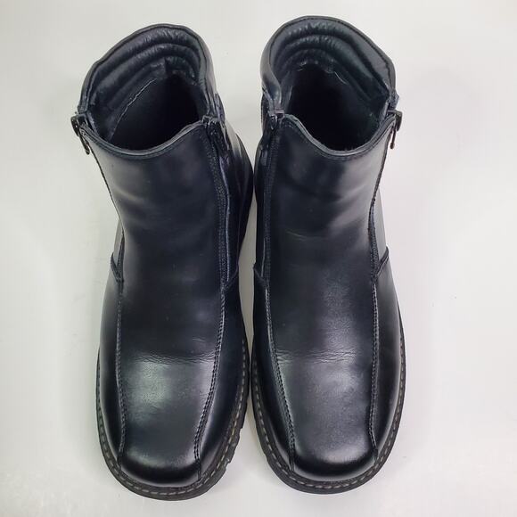 Antelier Noir by Rudsak Black Leather Boots Sz 7 In Men's Thinsulate Ankle Boots - Picture 4 of 13